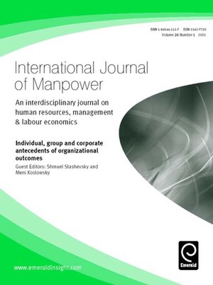 cover image of International Journal of Manpower, Volume 26, Issue 1